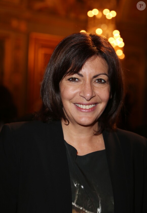 Exclusif - Anne Hidalgo lors de la soirée annuelle de la FIDH (Fédération Internationale des Droits de l'homme) et 65ème anniversaire de la Déclaration universelle des Droits de l'Homme à l'Hotel de Ville de Paris le 10 decembre 2013