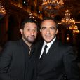 Exclusif - Cyril Hanouna et Nikos Aliagas lors de la soirée annuelle de la FIDH (Fédération Internationale des Droits de l'homme) et 65ème anniversaire de la Déclaration universelle des Droits de l'Homme à l'Hotel de Ville de Paris le 10 decembre 2013
