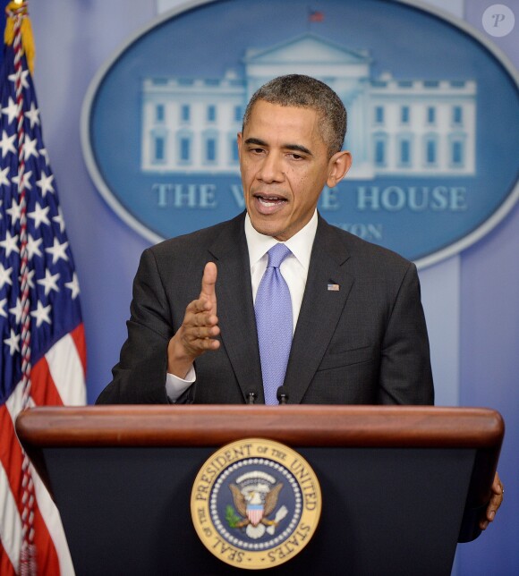 Dernière conférence de presse de Barak Obama à la Maison Blanche, à Washington le 20 décembre 2013. 
