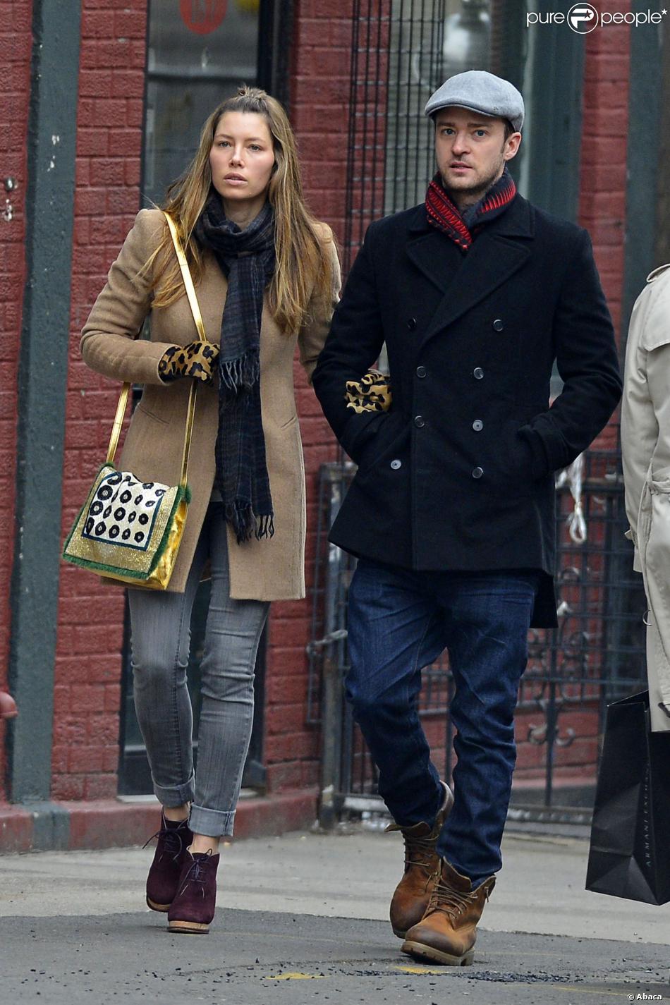 Justin Timberlake et Jessica Biel vont déjeuner dans un restaurant de New York en mars 2013
