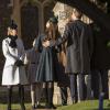Le prince William et Kate Middleton se joignaient à Elizabeth II et la famille royale le 25 décembre 2013 à Sandringham pour la messe de Noël
