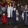 La famille du prince Frederik et de la princesse Mary de Danemark de sortie pour un concert de Noël le 15 décembre 2013