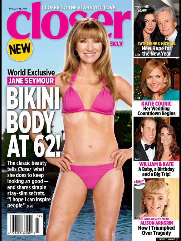 Jane Seymour fait la couverture de Closer Weekly (édition américaine) en bikini à 62 ans