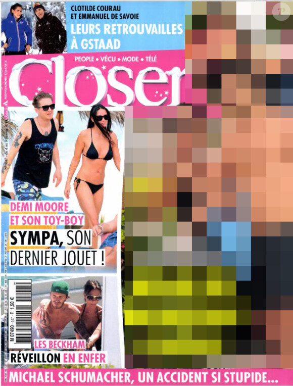 Le magazine Closer daté du samedi 4 janvier 2014.