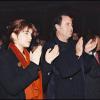 Pauline et Michel Delpech lors de la soirée La Fièvre des années 1980 e 14 octobre 1998 à Paris