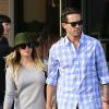 Kaley Cuoco et son mari Ryan Sweeting apperçus à la sortie de Barneys New York à Beverly Hills, le 3 janvier 2014