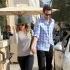 Kaley Cuoco et son mari Ryan Sweeting apperçus à la sortie de Barneys New York à Beverly Hills, le 3 janvier 2014