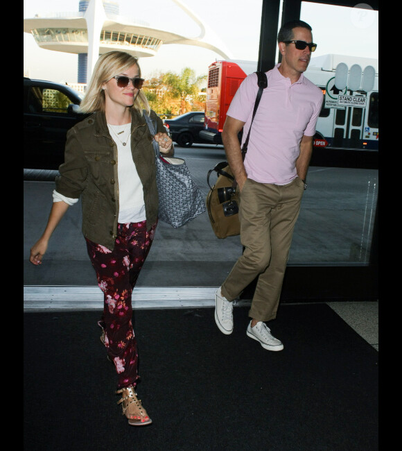 Reese Witherspoon et son mari Jim Toth à Los Angeles le 3 janvier 2014.