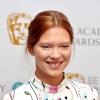 Léa Seydoux lors de la conférence de presse des BAFTA (British Academy of Film and Television Arts) pour annoncer les nommés au Rising Star Award 2014, à Londres, le 6 janvier 2014.