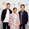 Will Poulter, Léa Seydoux et George MacKay lors de la conférence de presse des BAFTA (British Academy of Film and Television Arts) pour annoncer les nommés au Rising Star Award 2014, à Londres, le 6 janvier 2014.