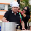 Exclusif - Giuseppe Polimeno (Qui veut epouser mon fils ?), en famille pour l'émission de télé-realité qui sera diffusée sur NRJ12, Giuseppe Restaurant, à Miami, le 4 janvier 2014.