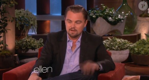 Leonardo DiCaprio chez Ellen DeGeneres, le 7 janvier 2013.