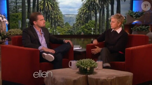 Leonardo DiCaprio chez Ellen DeGeneres, le 7 janvier 2013.