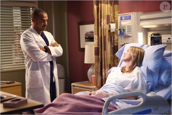 Jesse Williams et Ellen Pompeo dans "Grey's Anatomy", 2013.