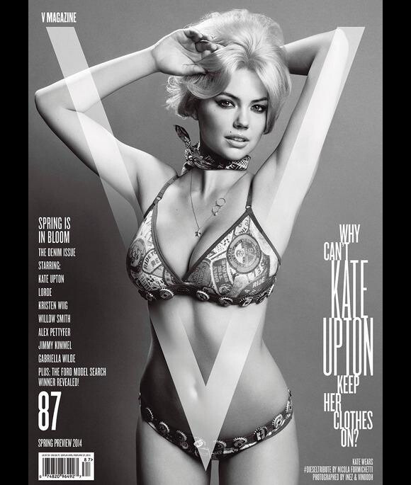 Kate Upton, exquise en couverture du V87, le nouveau numéro de V Magazine. Photo par Inez et Vinoodh.