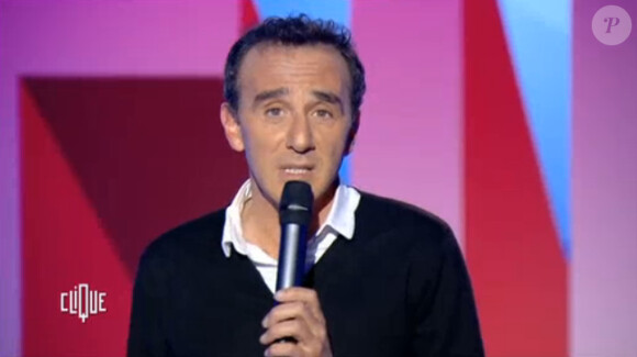 Elie Semoun sur le plateau de Clique, sur Canal+, le samedi 11 janvier 2014.