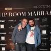 Exclusif - Elie Semoun et Mouloud Achour au VIP Room de Marrakech, le 31 décembre 2013.