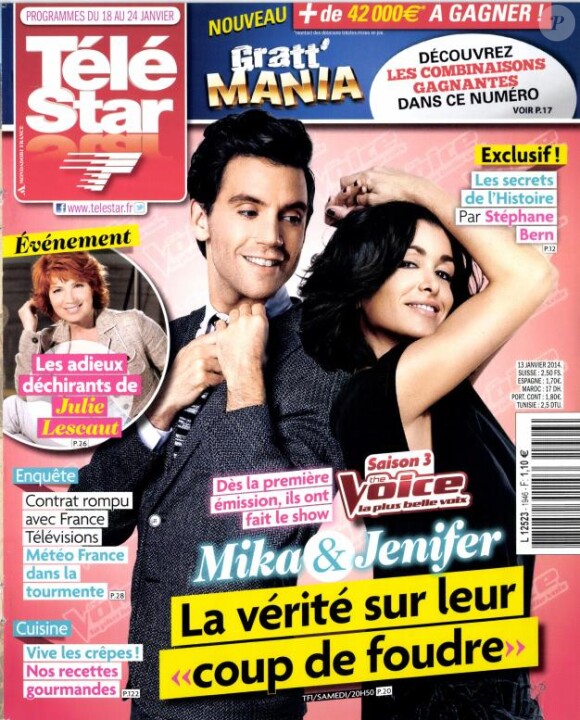 Magazine Télé Star du 18 au 24 janvier 2014.