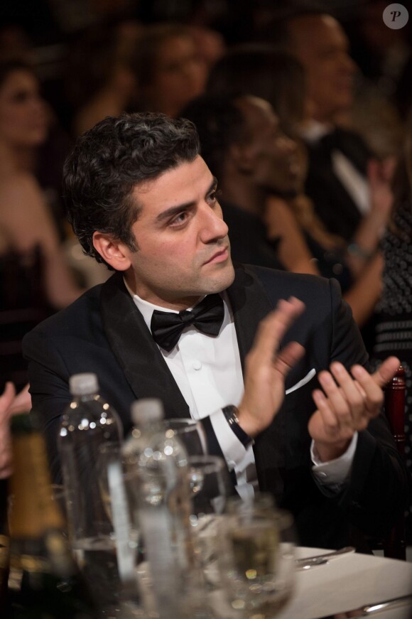 Oscar Isaacs pendant le dîner des Golden Globe Awards au Beverly Hilton, Beverly Hills, Los Angeles, le 12 janvier 2014.