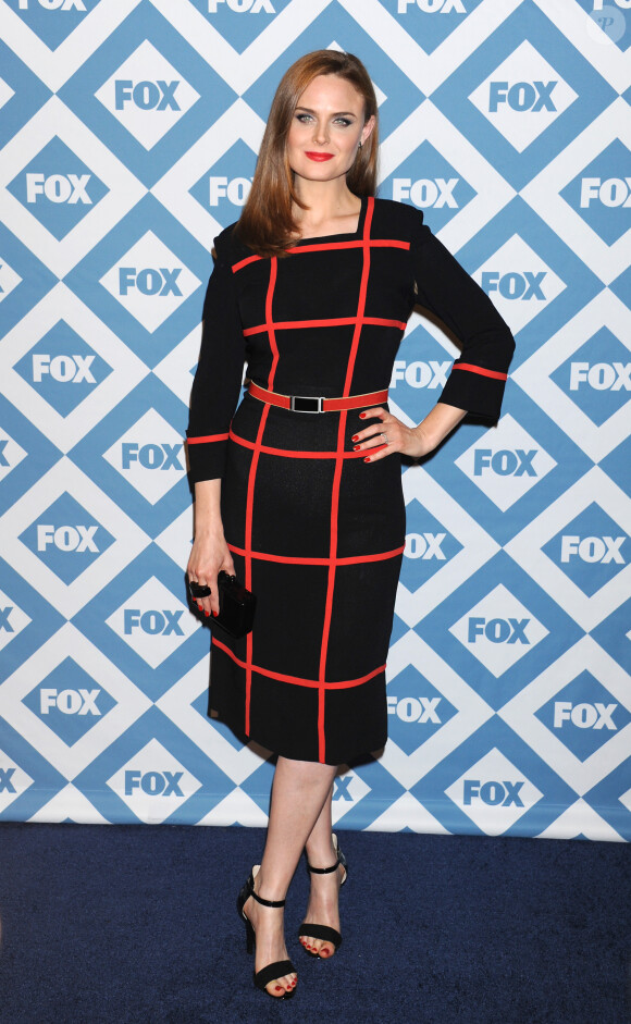 Emily Deschanel assiste à la soirée du Winter All-Star TCA Press Tour de la chaîne FOX à l'hôtel Langham Huntington. Pasadena, le 13 janvier 2014.