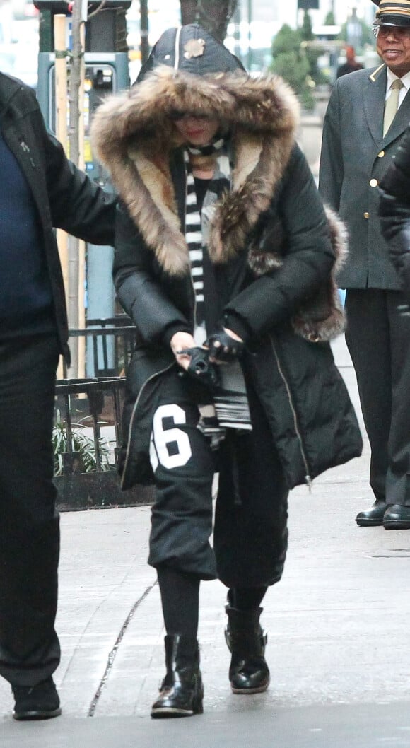 Madonna à New York, le 21 décembre 2013.