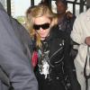Madonna à l'aéroport de Los Angeles le 18 novembre 2013.