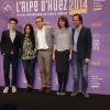 Pierre Niney, Leïla Bekhti, Dany Boon, Valérie Bonneton et Stéphane de Groodt lors du 17e Festival International du film de comédie à l'Alpe d'Huez le 15 janvier 2014.
