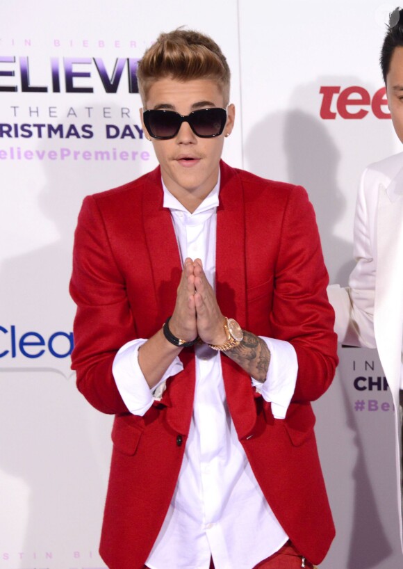 Justin Bieber à Los Angeles le 18 décembre 2013.
