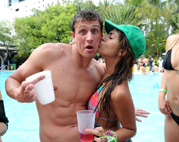 Ryan Lochte lors de la journée Shore Thing Sundays au Shore Club de Miami, le 17 mars 2013