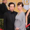 Simon Helberg et sa femme Jocelyn Towne enceinte lors des SAG Awards 2014 à Los Angeles, le 18 janvier.