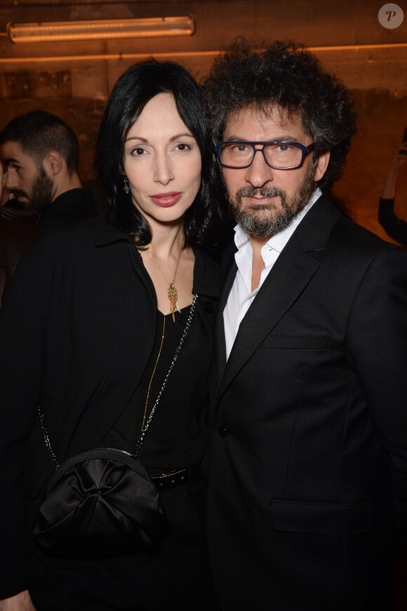 Géraldine Maillet et Radu Mihaileanu assistent à la Beautiful Party by Lacoste à la Générale. Paris, le 17 janvier 2014.