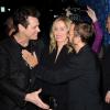 Jim Carrey, Ringo Starr et sa femme Barbara Bach à la soirée de la Fondation David Lynch à Los Angeles le 20 janvier 2014.