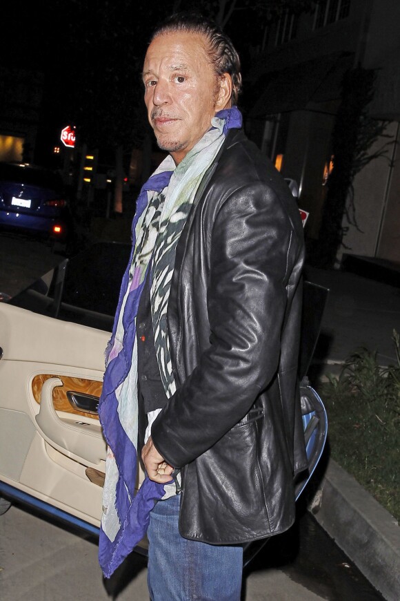 Mickey Rourke à Los Angeles le 13 janvier 2014