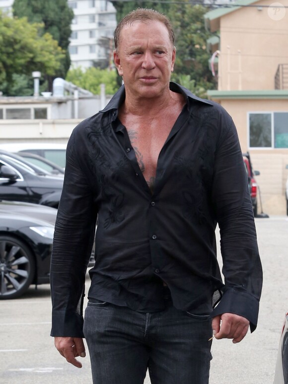 Mickey Rourke à Beverly Hills le 20 septembre 2013