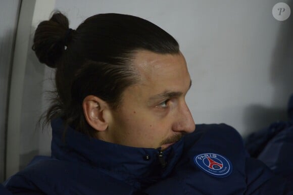 Zlatan Ibrahimovic pendant le match de Coupe de France, PSG-Montpellier à Paris, le 22 janvier 2014.