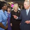 Le prince Charles et la duchesse Camilla visitaient le 23 janvier 2014 le King's Hospital à Camberwell, dans le sud de Londres.