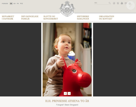La princesse Athena de Danemark a eu 2 ans le 24 janvier 2014. Photo par Steen Brogaard réalisée à l'occasion de cet anniversaire et publiée sur le site de la cour danoise.