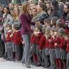 La princesse Letizia présidait dans un établissement d'Almeria le premier Congrès scolaire des maladies rares, le 24 janvier 2014