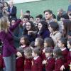 La princesse Letizia d'Espagne présidait dans un établissement d'Almeria le premier Congrès scolaire des maladies rares, le 24 janvier 2014