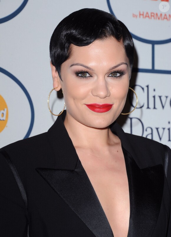 Jessie J. lors de la soirée pré-Grammys organisée par le producteur Clive Davis à Los Angeles, le 25 janvier 2014.