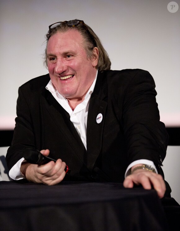 Gérard Depardieu au Ramdam Festival à Tournai en Belgique, le 28 janvier 2014.