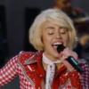 Miley Cyrus lors de son concert MTV Unplugged, diffusé le 29 janvier 2014.