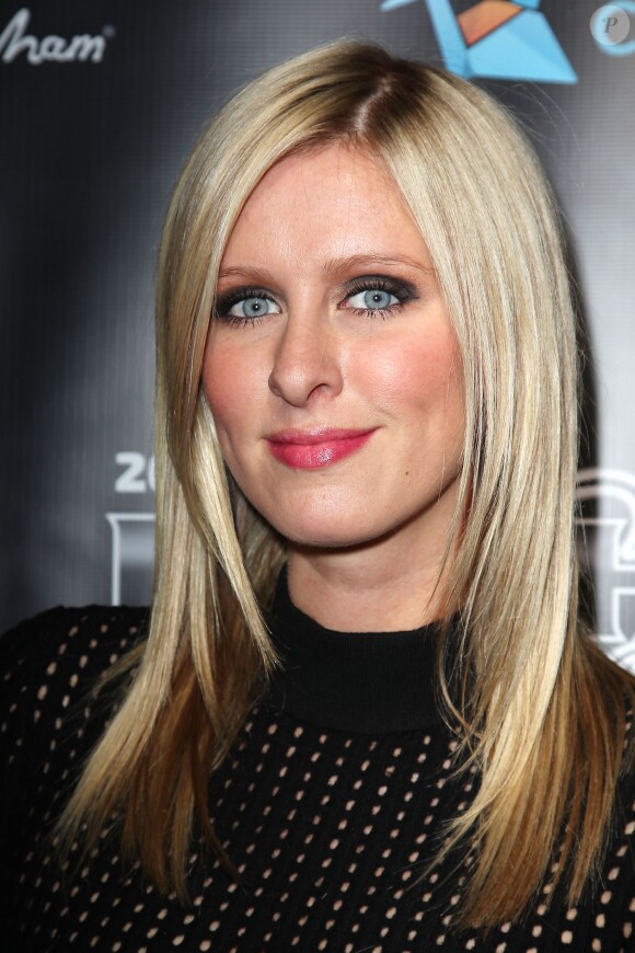 Nicky Hilton assiste la soirée Leather & Laces, événement pré-Super Bowl, au Liberty Theatre. New York, le 31 janvier 2014.