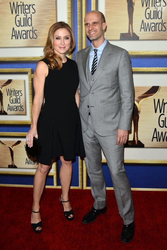 Sasha Alexander et Edoardo Ponti lors des Writers Guild Awards à Los Angeles le 1er février 2014