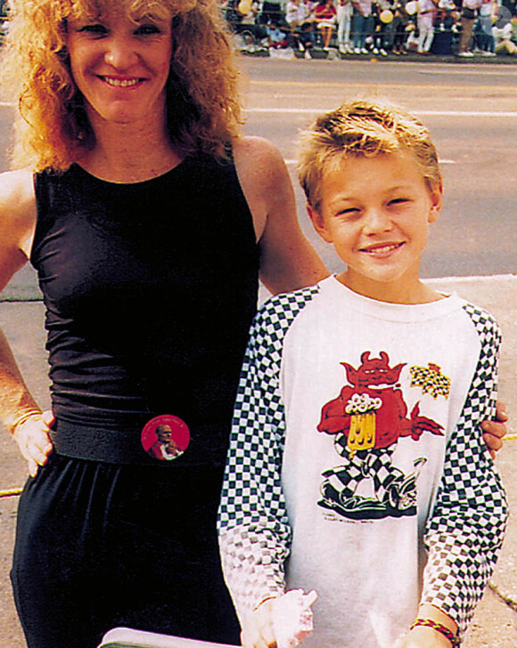 Leonardo DiCaprio dans son enfance.