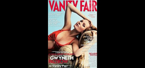 Couverture de Vanity Fair avec l'actrice Gwyneth Paltrow en 2011