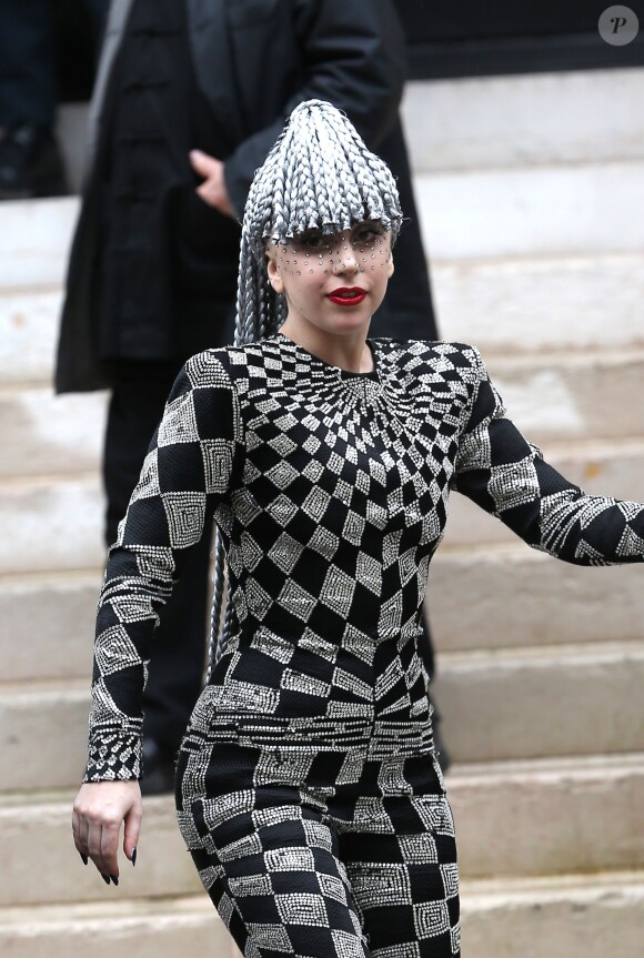 Lady Gaga à Paris, le 20 janvier 2014.