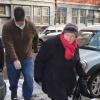 Marilyn O'Connor lors de la veillée funèbre en l'honneur de Philip Seymour Hoffman à New York le 6 février 2014