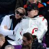 Le prince Albert II et la princesse Charlene de Monaco ont assisté à l'épreuve de descente au matin du 9 février 2014 lors des Jeux olympiques de Sotchi, en Russie.