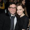 Jean-David Blanc et Melissa George au défilé Versace à l'occasion de la fashion week automne-hiver 2013-2014 à Milan, en Italie, le 22 février 2013.
